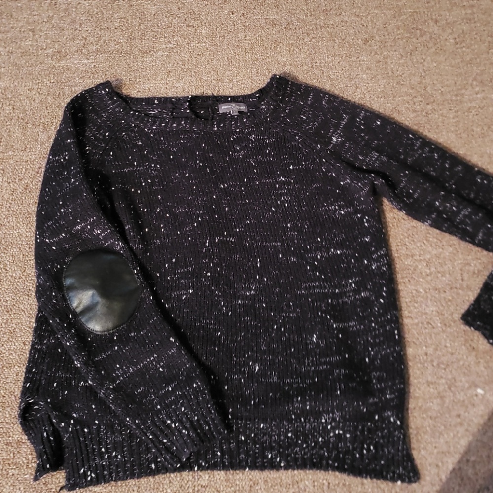 Unique Navy Knit Sweater